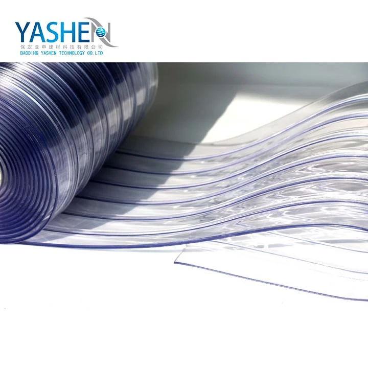 Ribbed Clear PVC Strip Curtain Ribbed Clear PVC Strip Curtain